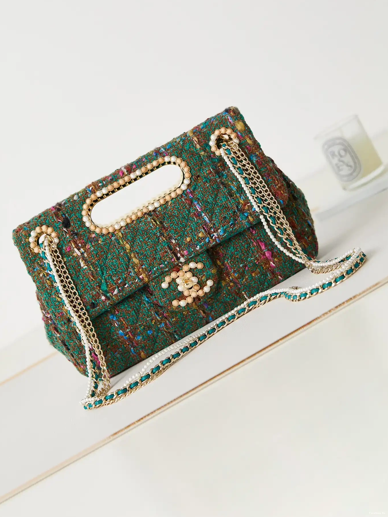 Firstbag Ru LARGE CHANEL FLAP TOP BAG HANDLE WITH 0623